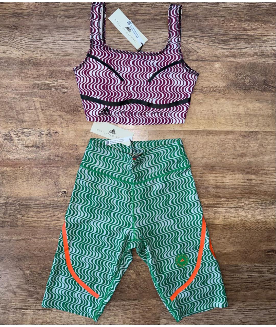 ADIDAS BY STELLA MCCARTNEY Мульти полиэстеровые спортивные брюки и шорты, фото 6