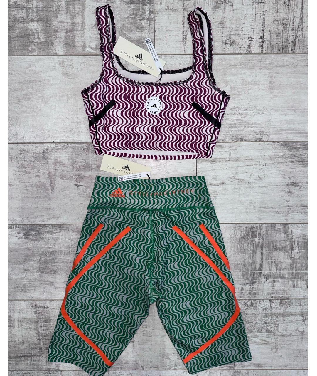 ADIDAS BY STELLA MCCARTNEY Мульти полиэстеровые спортивные брюки и шорты, фото 2