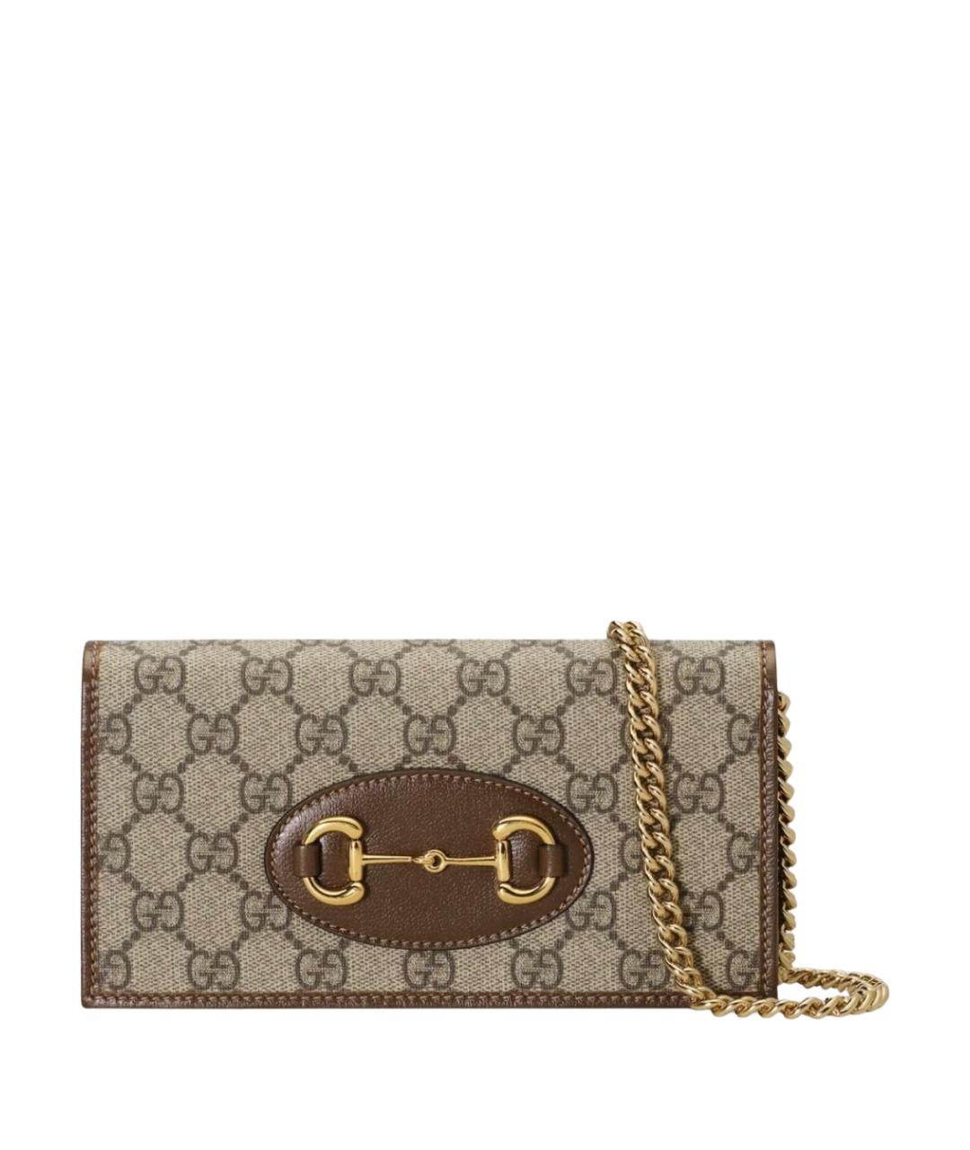 GUCCI Коричневый кошелек, фото 1