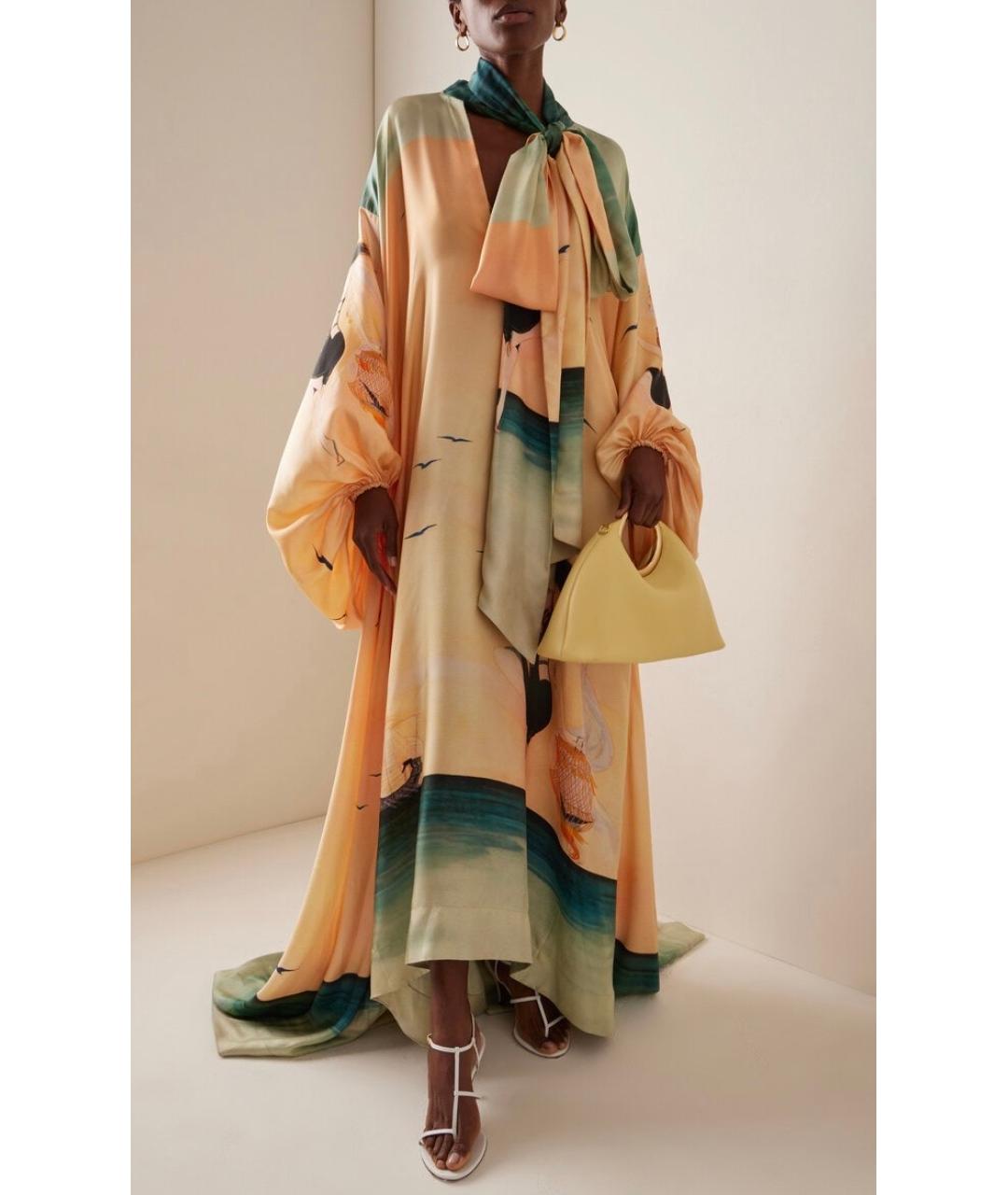 ZIMMERMANN Оранжевое шелковое коктейльное платье, фото 4