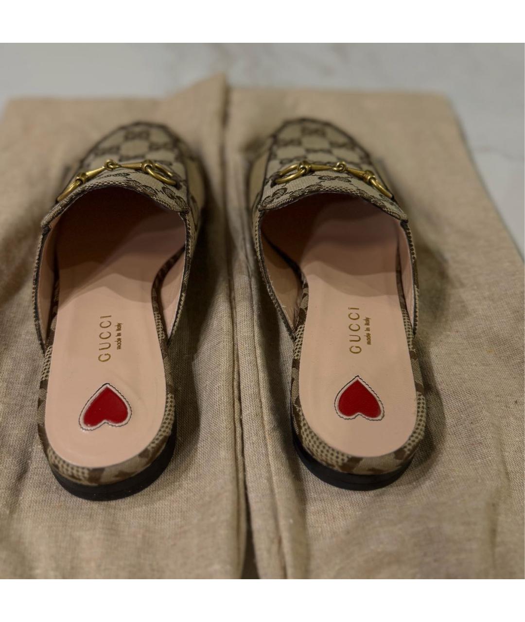 GUCCI Коричневые мюли, фото 4