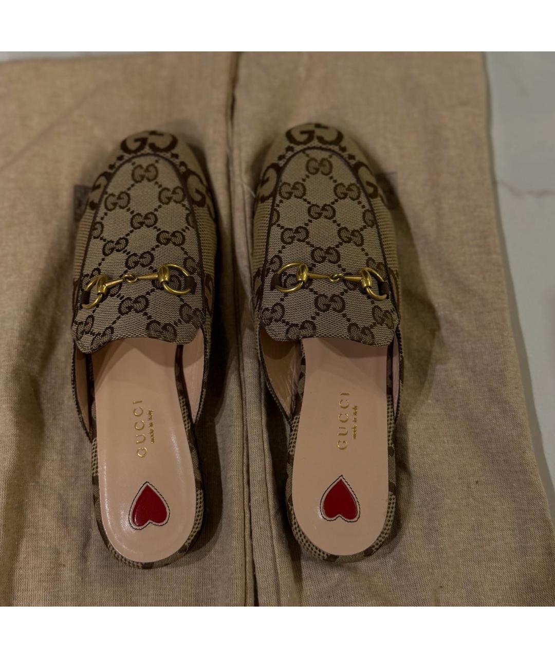 GUCCI Коричневые мюли, фото 3