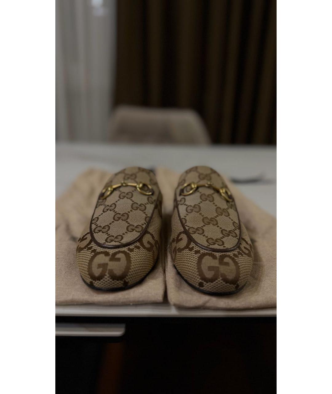 GUCCI Коричневые мюли, фото 6