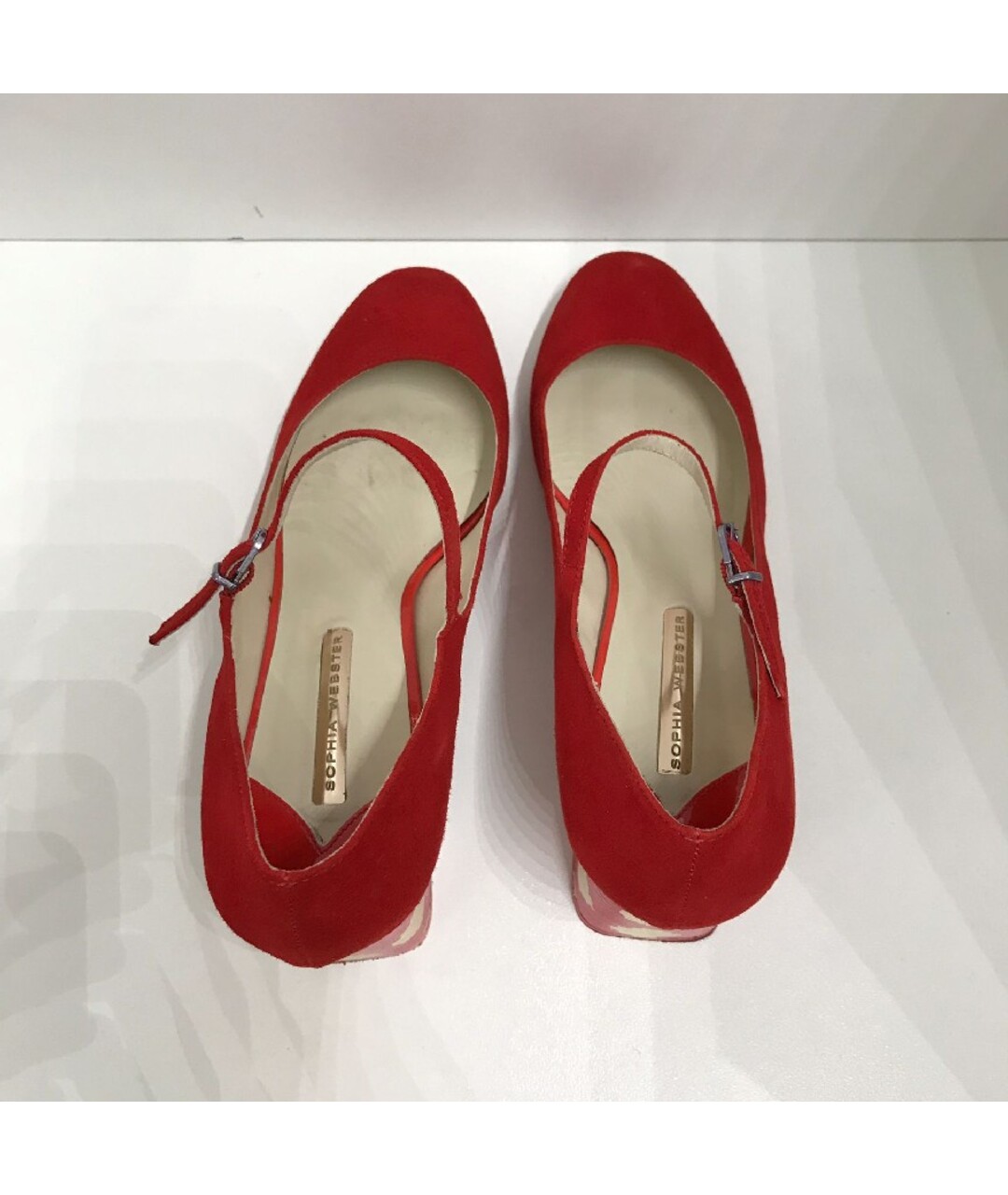 SOPHIA WEBSTER Красные замшевые туфли, фото 3