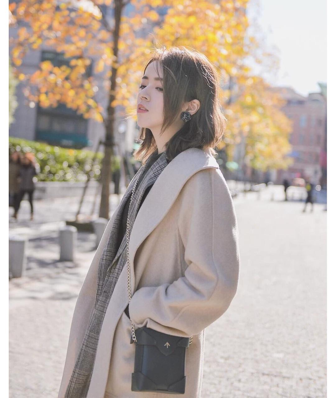 MANU ATELIER Черная кожаная сумка через плечо, фото 7