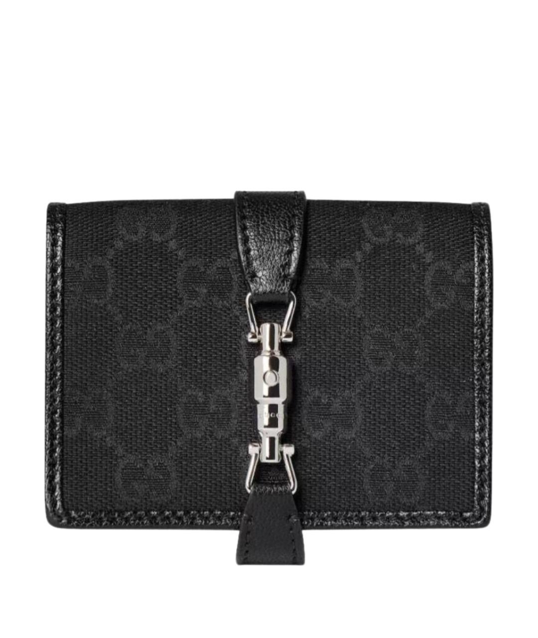 GUCCI Черный кожаный кошелек, фото 1