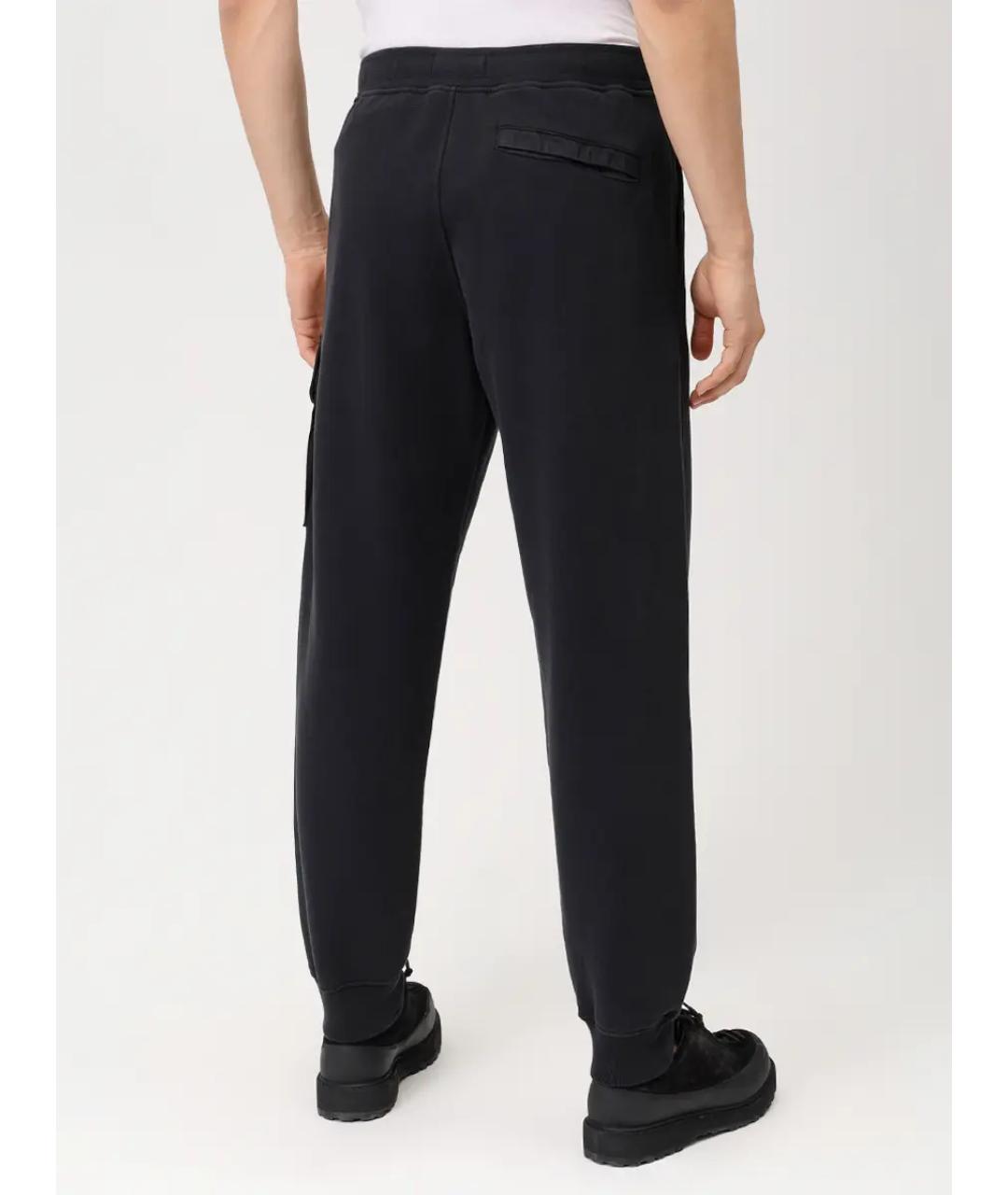 STONE ISLAND Черный хлопковый спортивный костюм, фото 6