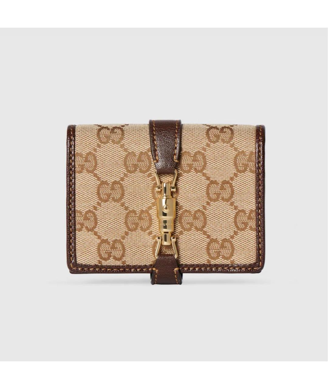 GUCCI Коричневый кожаный кошелек, фото 7