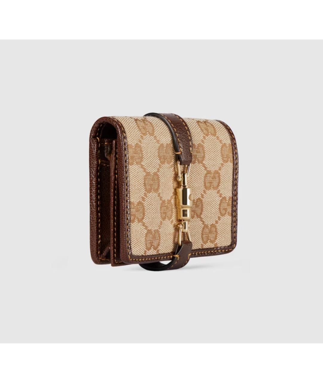 GUCCI Коричневый кожаный кошелек, фото 3