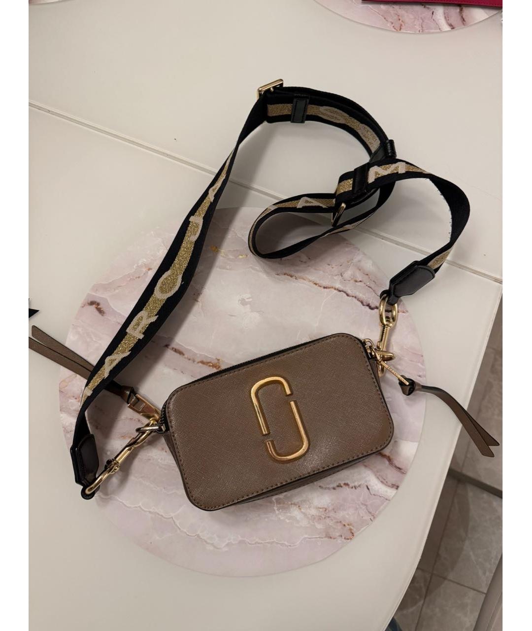 MARC JACOBS Коричневая кожаная сумка через плечо, фото 6