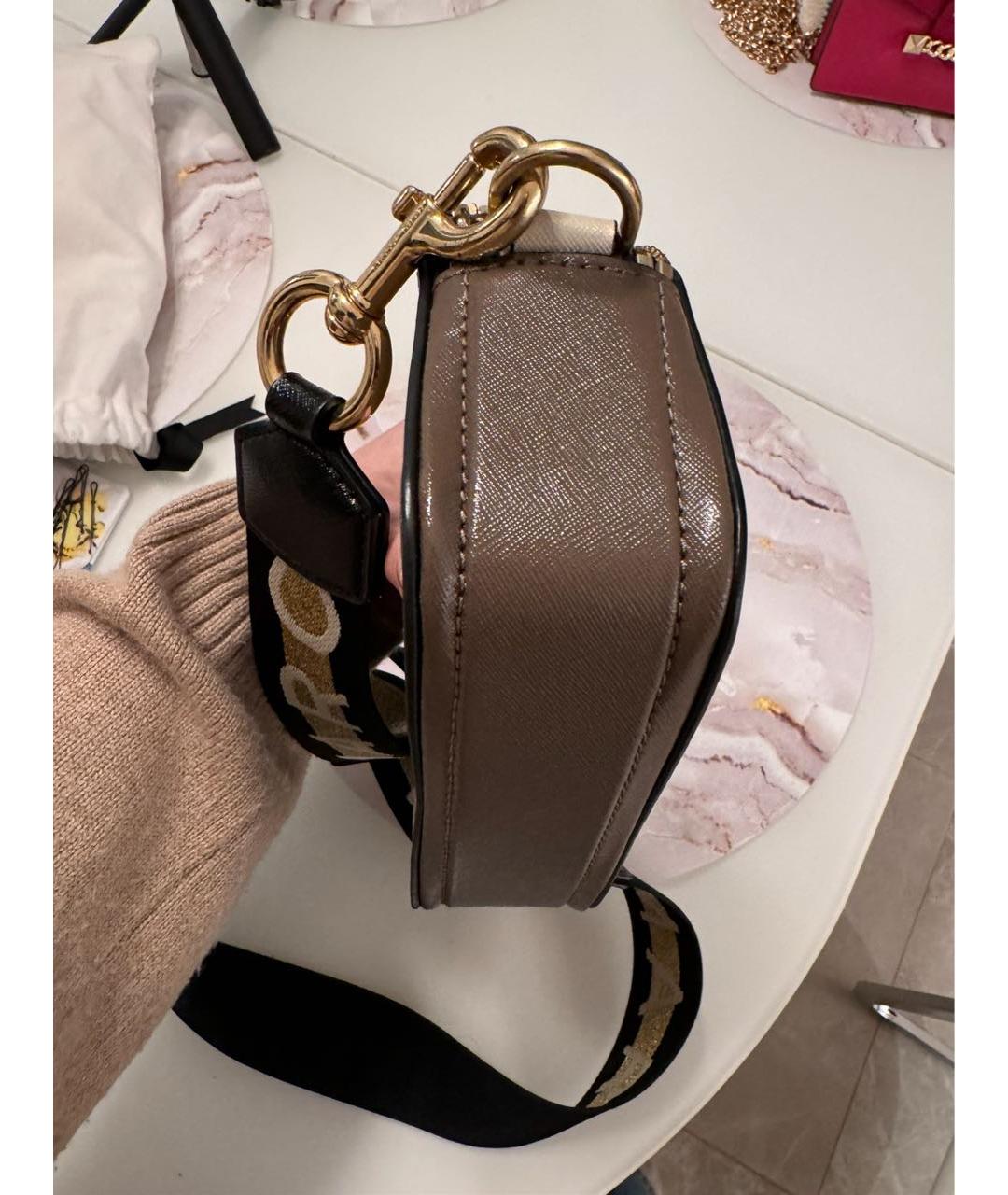 MARC JACOBS Коричневая кожаная сумка через плечо, фото 3