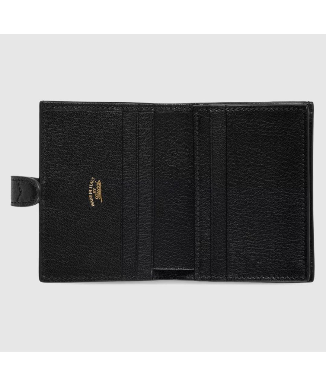 GUCCI Черный кожаный кошелек, фото 2