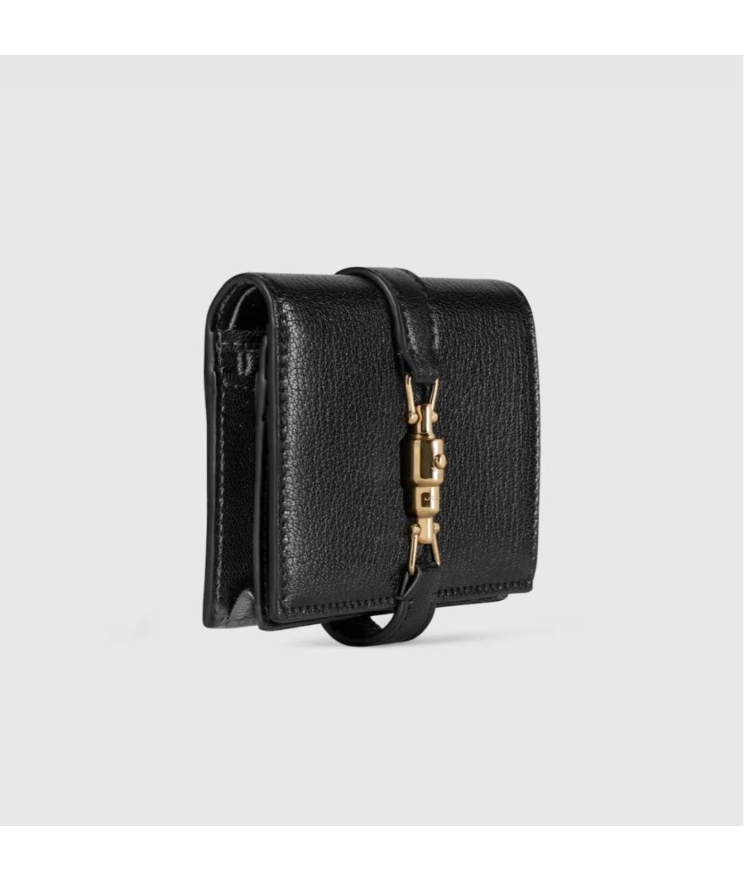 GUCCI Черный кожаный кошелек, фото 3