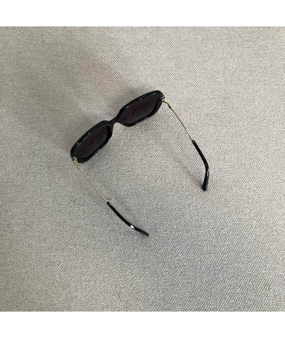 CHANEL Черные металлические солнцезащитные очки, фото 4