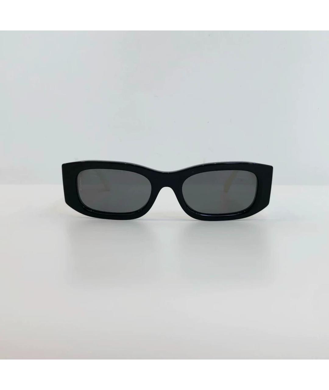 CHANEL Черные пластиковые солнцезащитные очки, фото 7