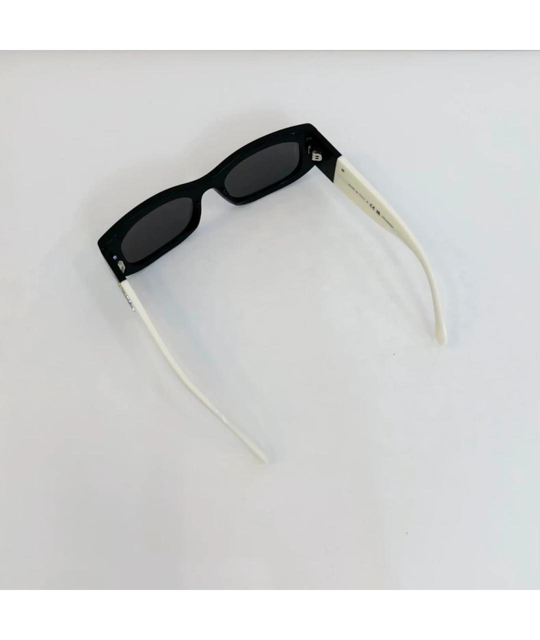 CHANEL Черные пластиковые солнцезащитные очки, фото 3