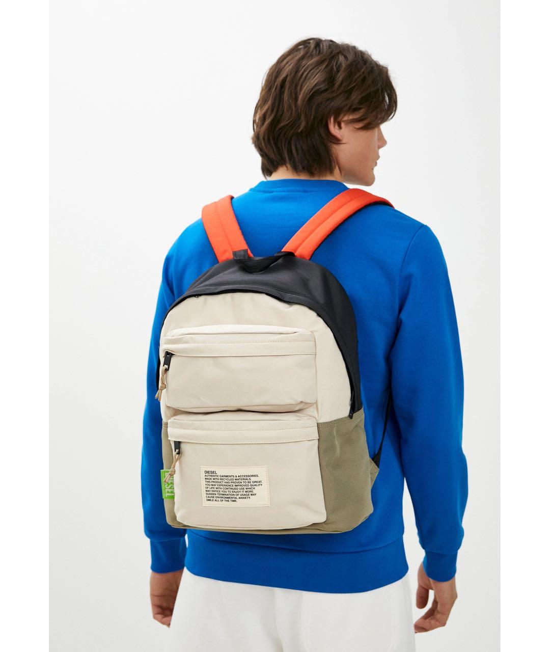DIESEL Бежевый рюкзак, фото 2