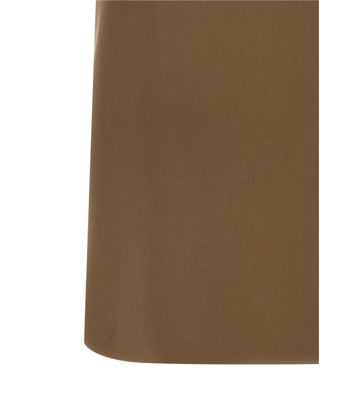 MAX MARA Коричневый шерстяной тренч/плащ, фото 4