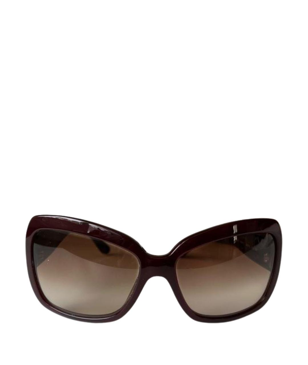 BURBERRY Коричневые пластиковые солнцезащитные очки, фото 1