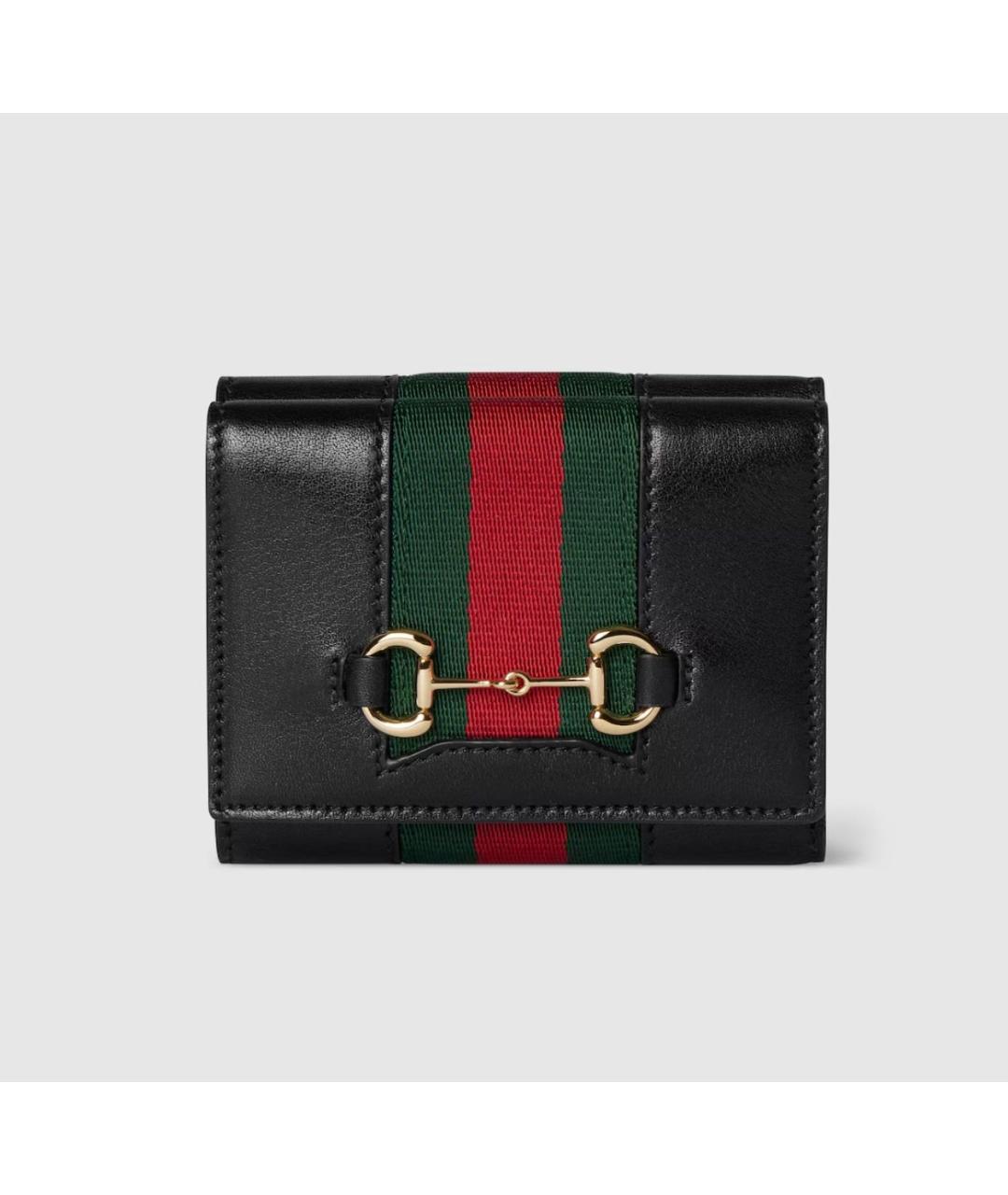 GUCCI Черный кожаный кошелек, фото 6