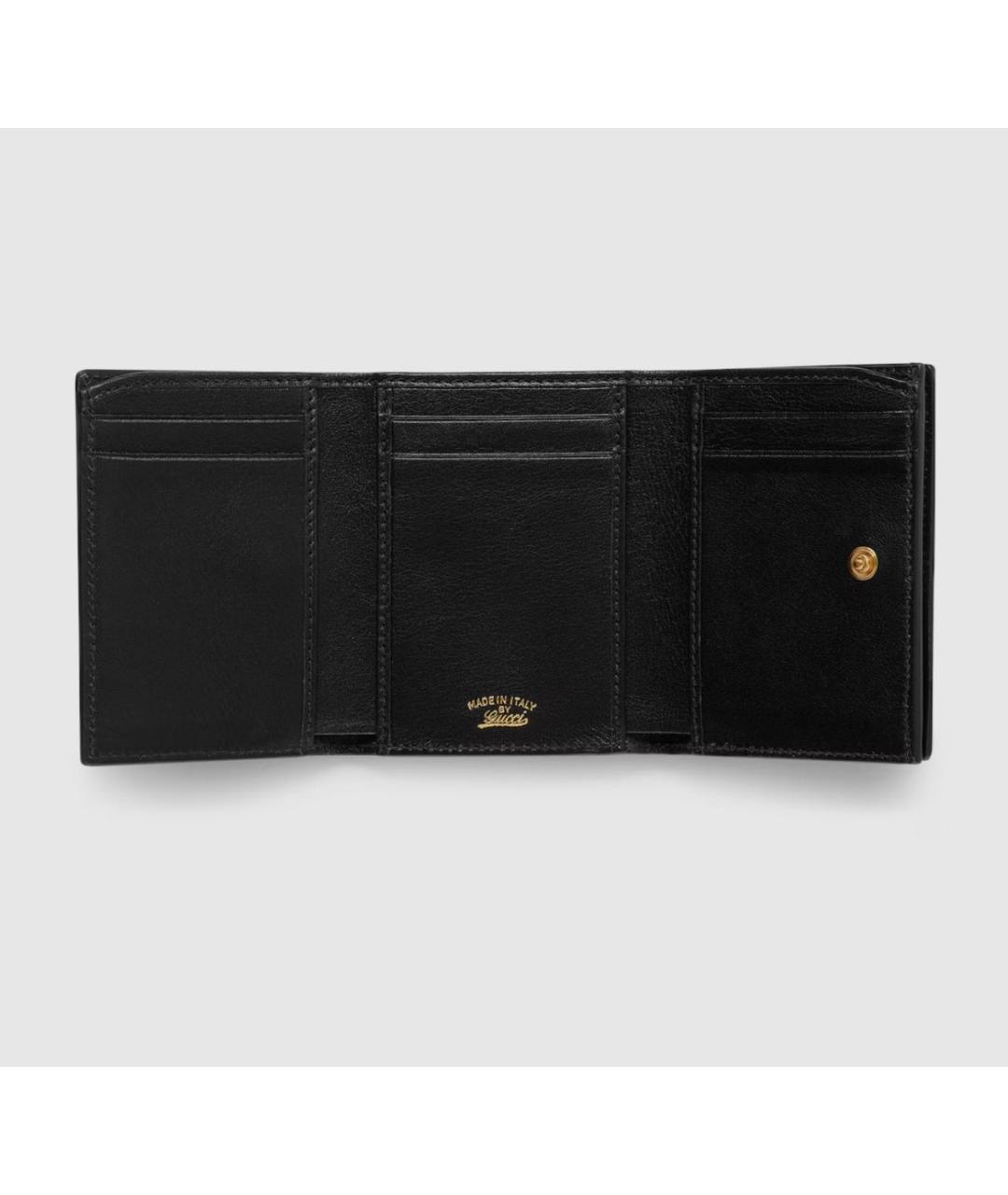 GUCCI Черный кожаный кошелек, фото 2