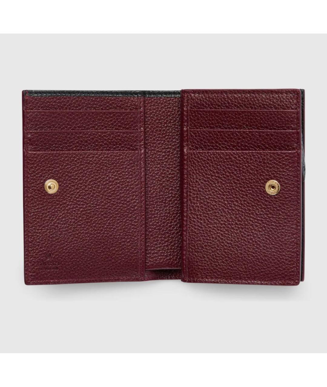 GUCCI Черный кожаный кошелек, фото 2