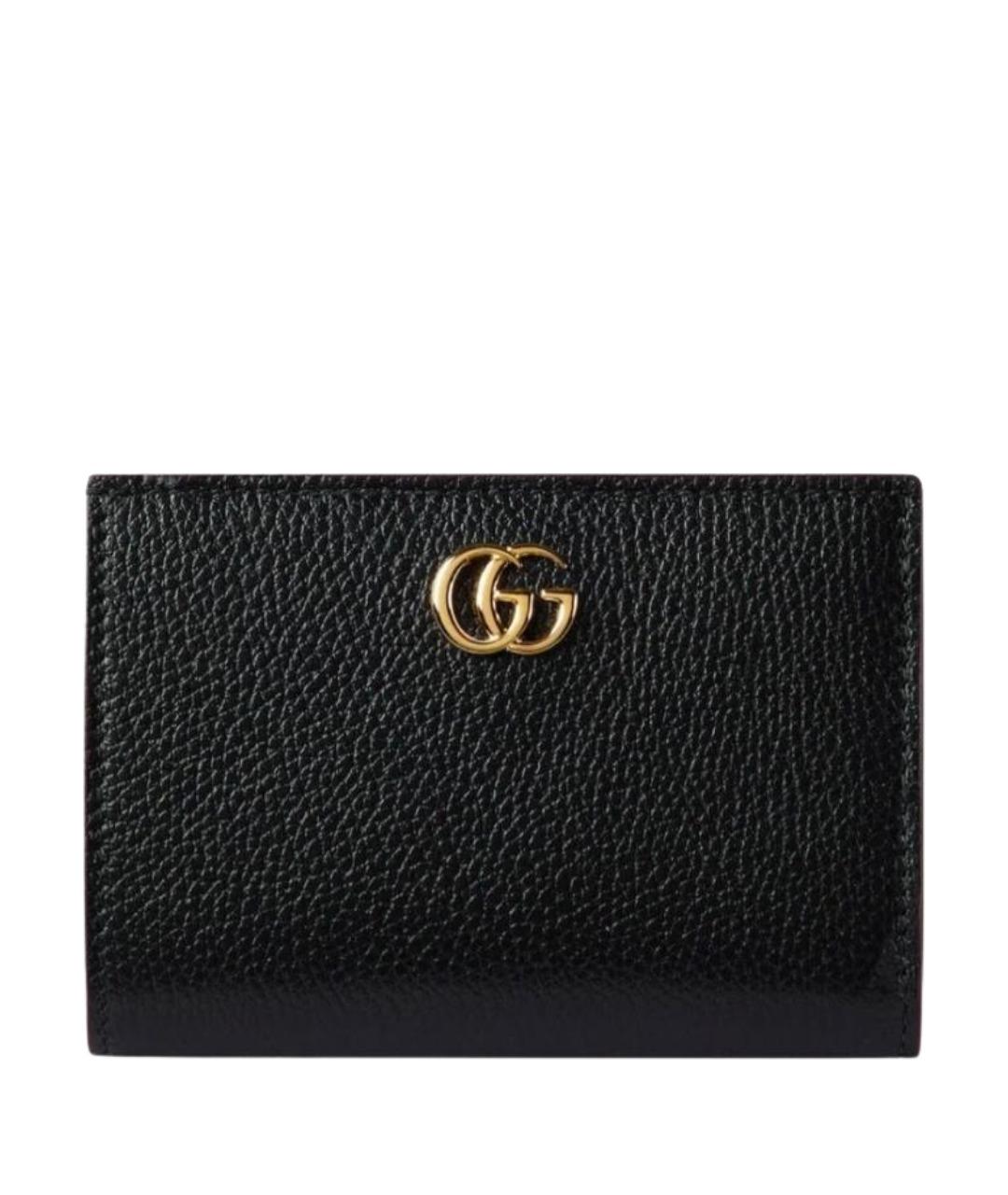GUCCI Черный кожаный кошелек, фото 1