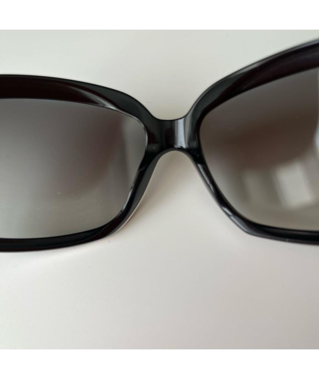 BURBERRY Антрацитовые пластиковые солнцезащитные очки, фото 8