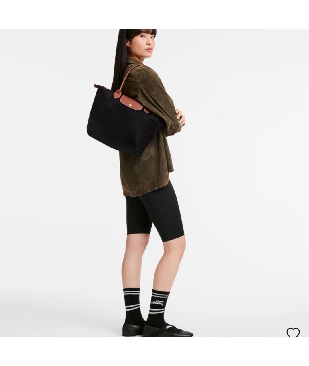 LONGCHAMP Черная сумка тоут, фото 2