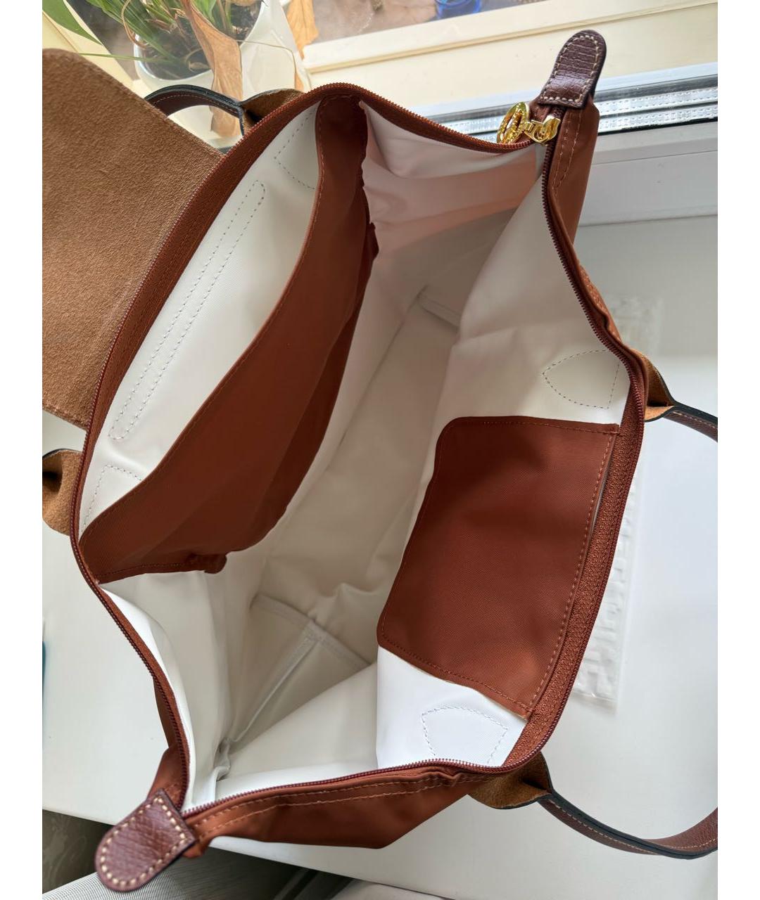 LONGCHAMP Коричневая сумка тоут, фото 6