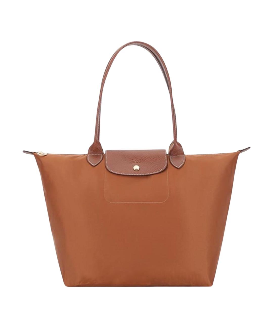 LONGCHAMP Коричневая сумка тоут, фото 1