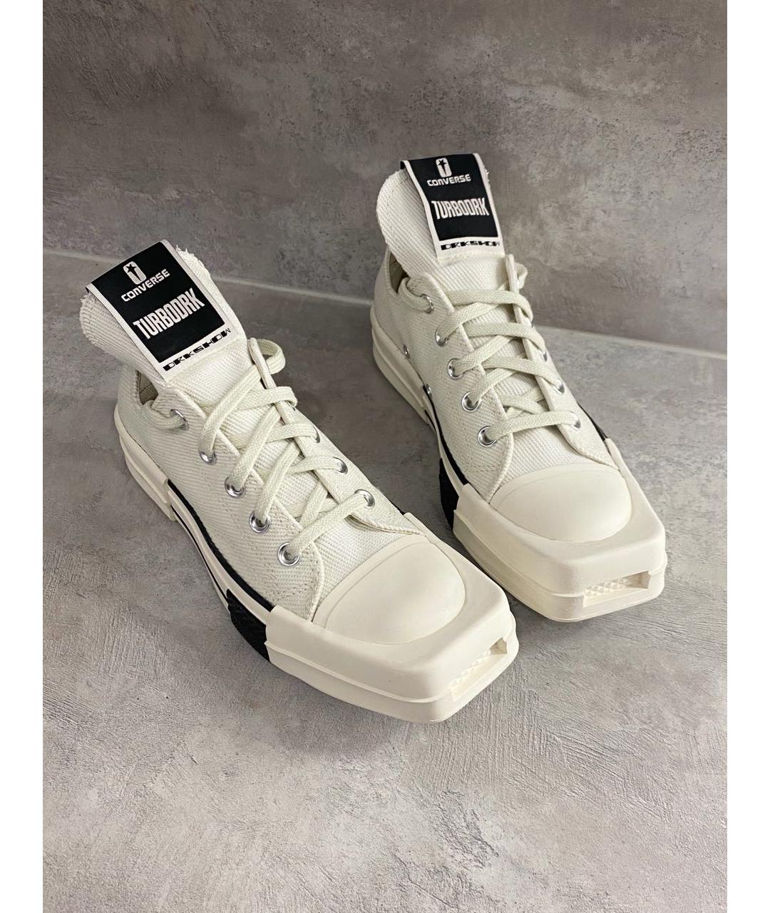 RICK OWENS DRKSHDW Белые кеды, фото 2