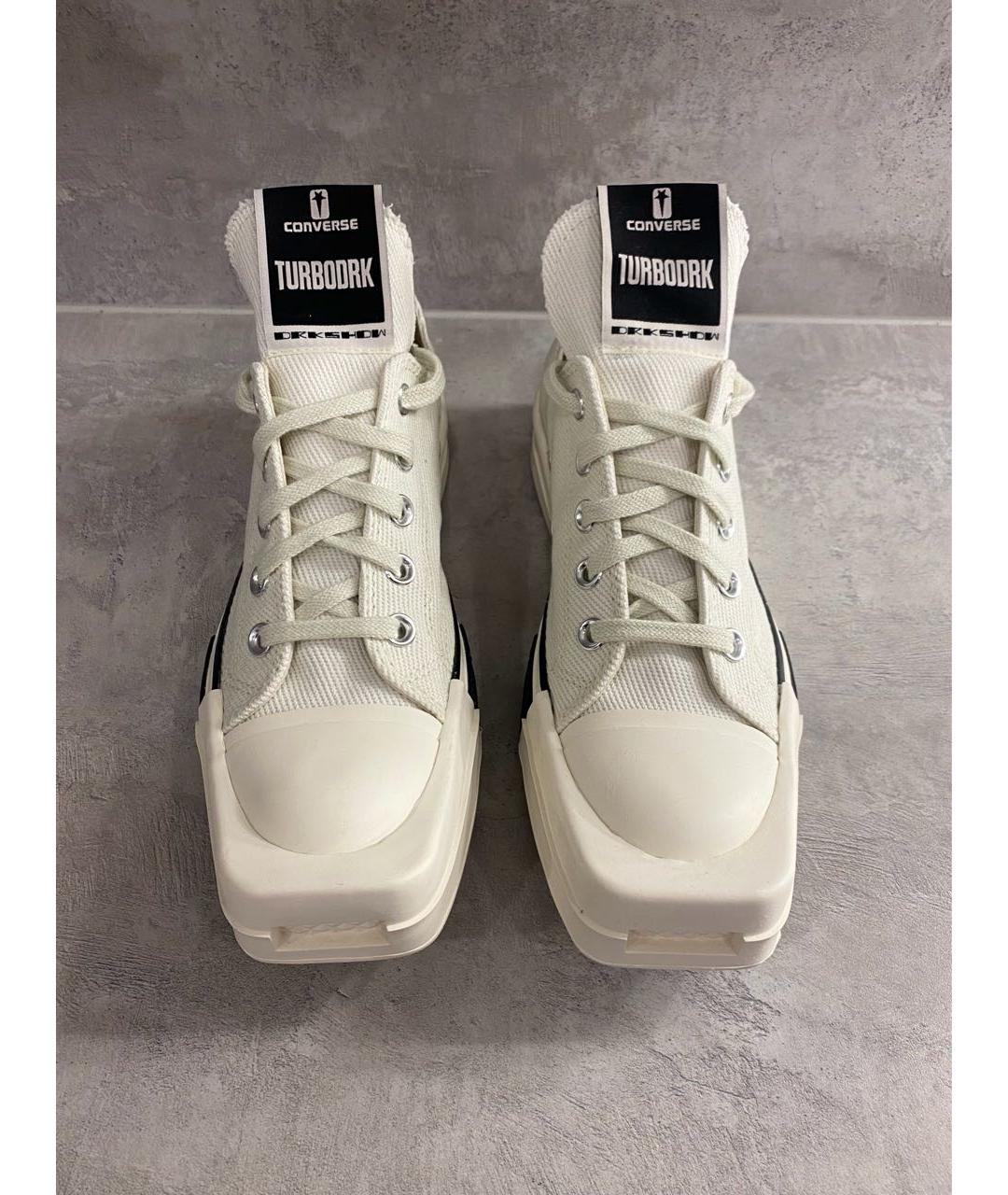 RICK OWENS DRKSHDW Белые кеды, фото 4