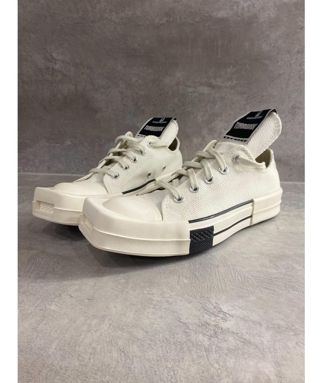 RICK OWENS DRKSHDW Белые кеды, фото 3