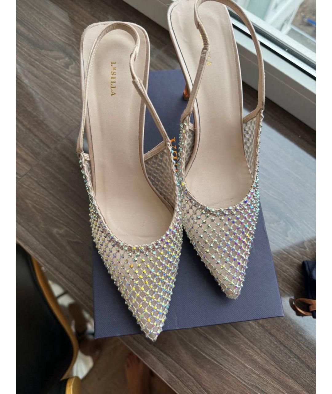 LE SILLA Серебряные туфли, фото 3