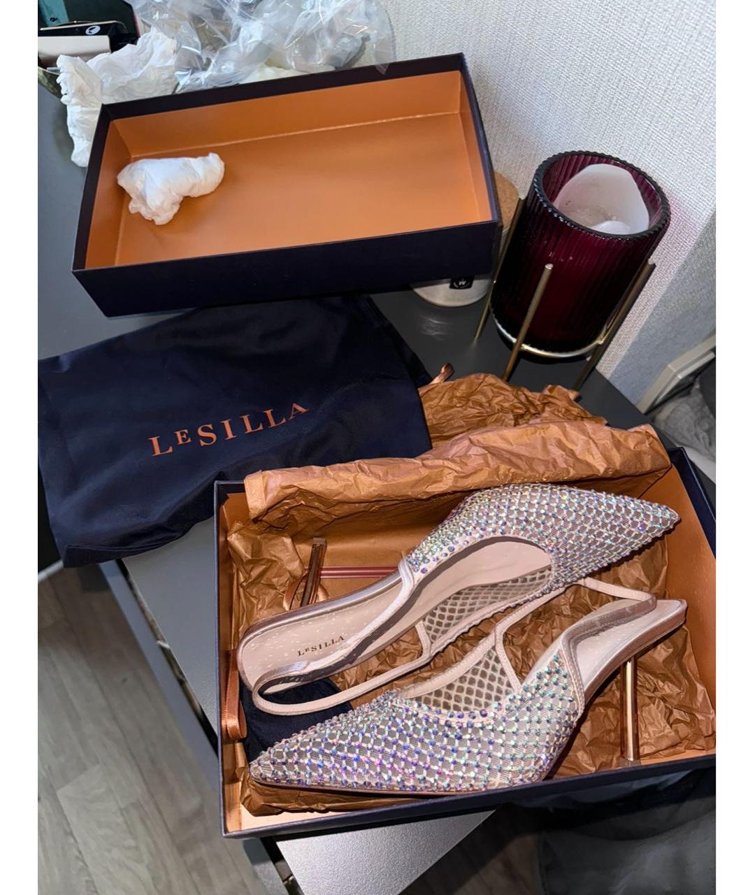 LE SILLA Серебряные туфли, фото 5