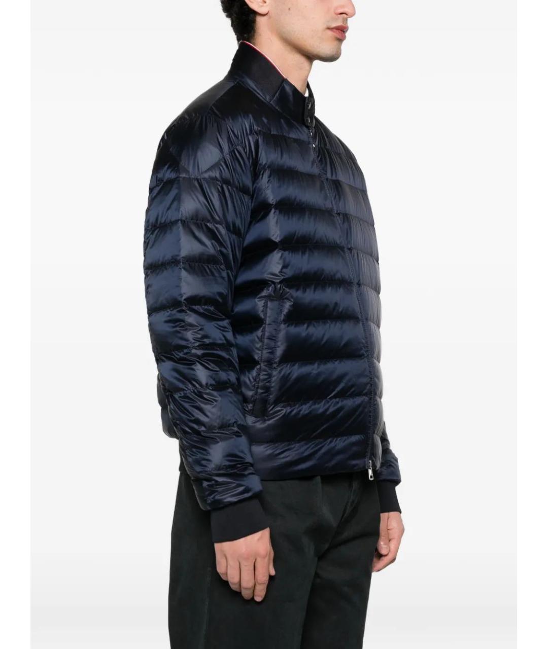 MONCLER Синий полиамидовый пуховик, фото 3