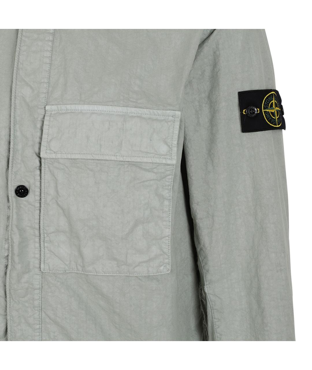STONE ISLAND Зеленая кэжуал рубашка, фото 4
