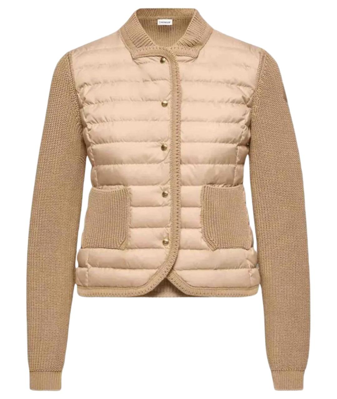 MONCLER Бежевая шерстяная куртка, фото 1