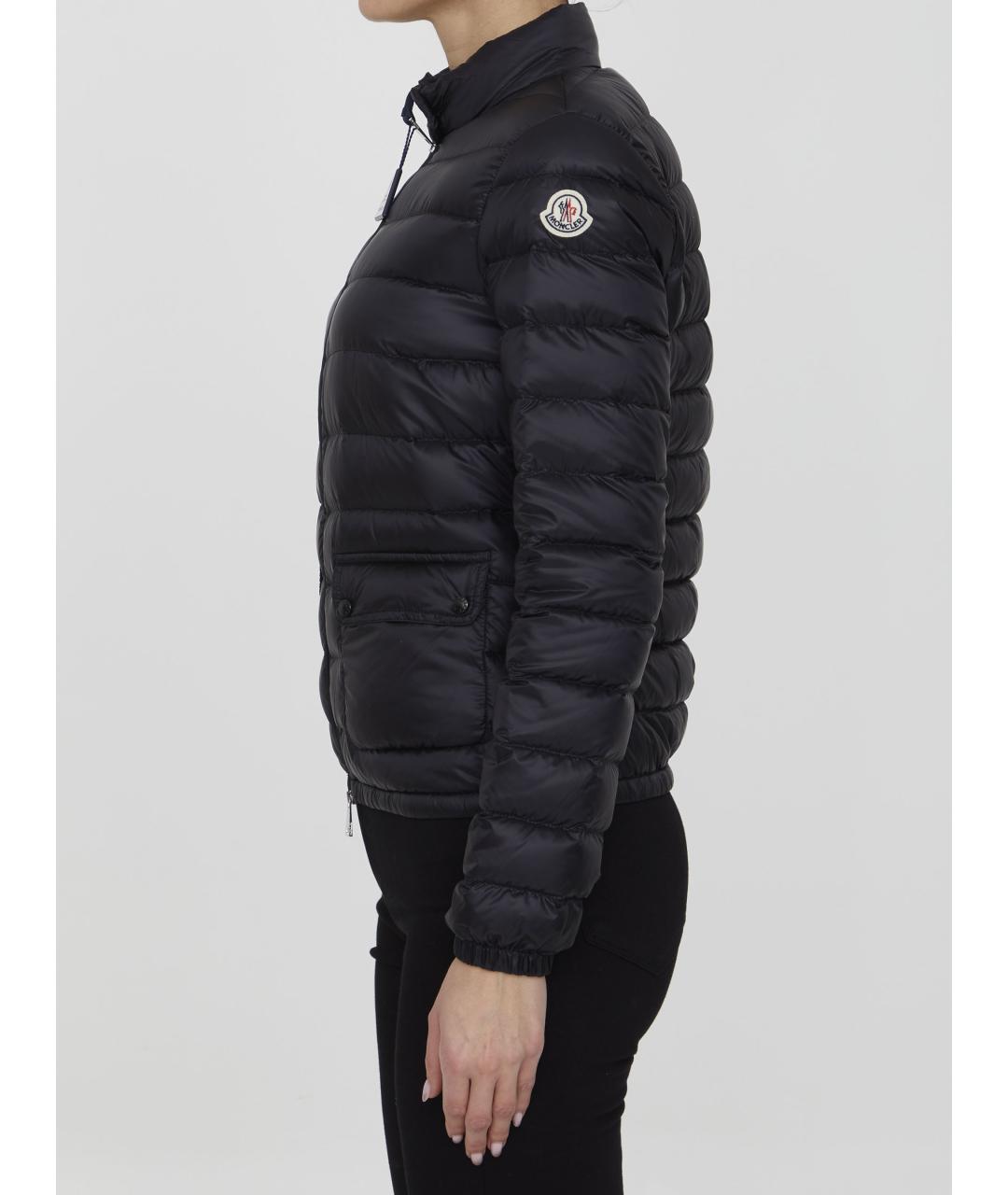 MONCLER Черный полиамидовый пуховик, фото 3