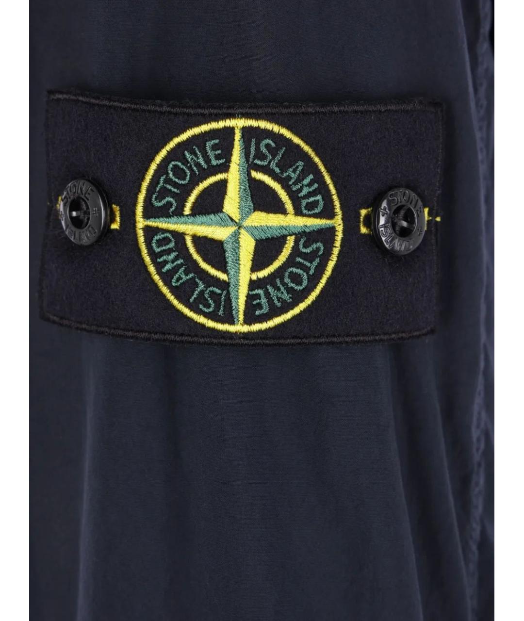 STONE ISLAND Синяя полиэстеровая куртка, фото 4