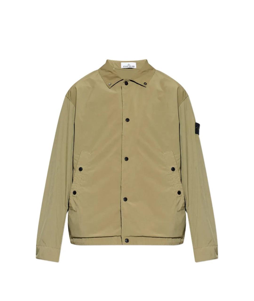 STONE ISLAND Хаки полиэстеровая куртка, фото 1