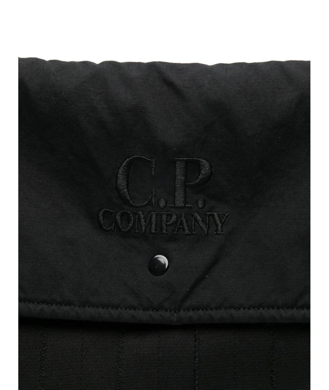CP COMPANY Черная тканевая сумка на плечо, фото 4