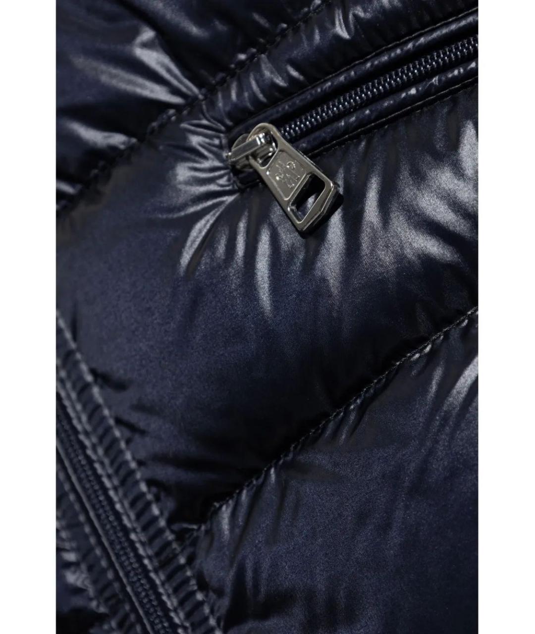 MONCLER Темно-синий полиамидовый жилет, фото 5