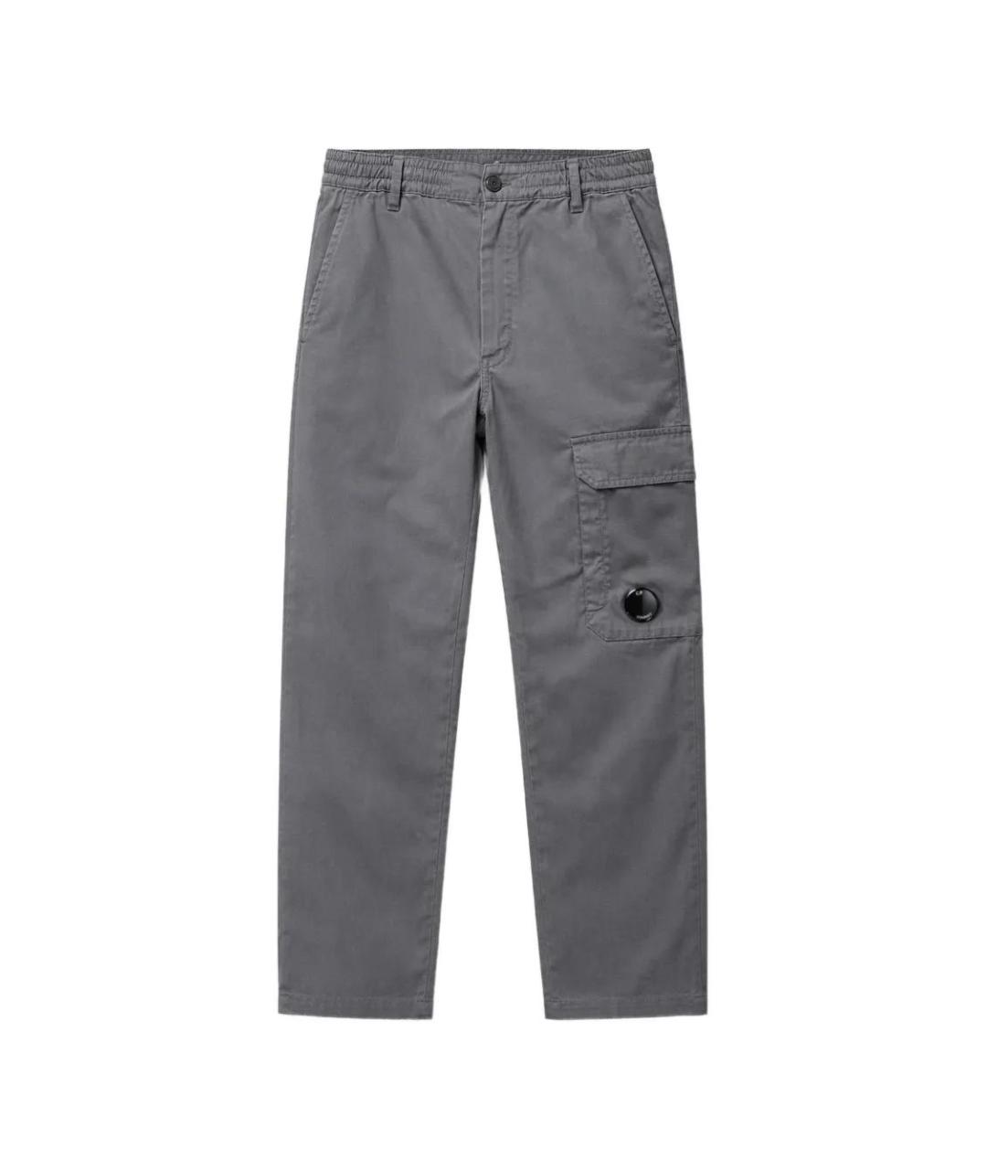 CP COMPANY Серые хлопковые повседневные брюки, фото 1