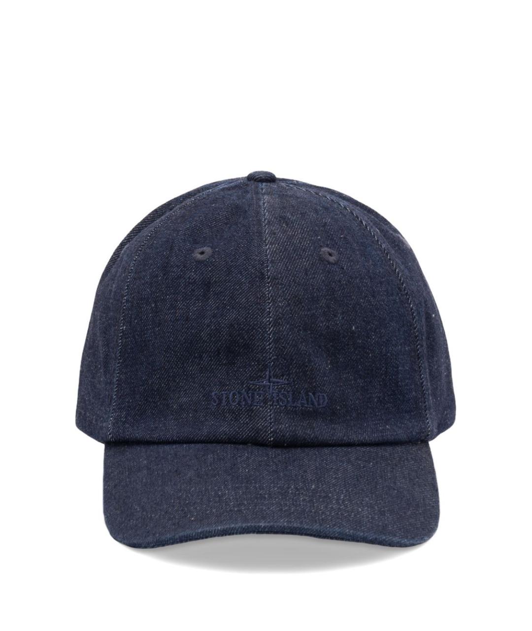 STONE ISLAND Синяя хлопковая кепка/бейсболка, фото 1