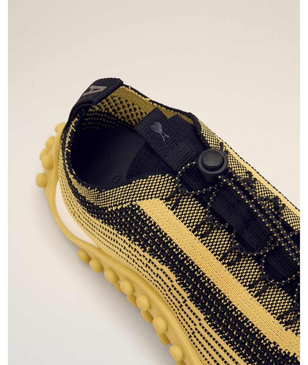 Ami Paris Мульти текстильные низкие кроссовки / кеды, фото 4