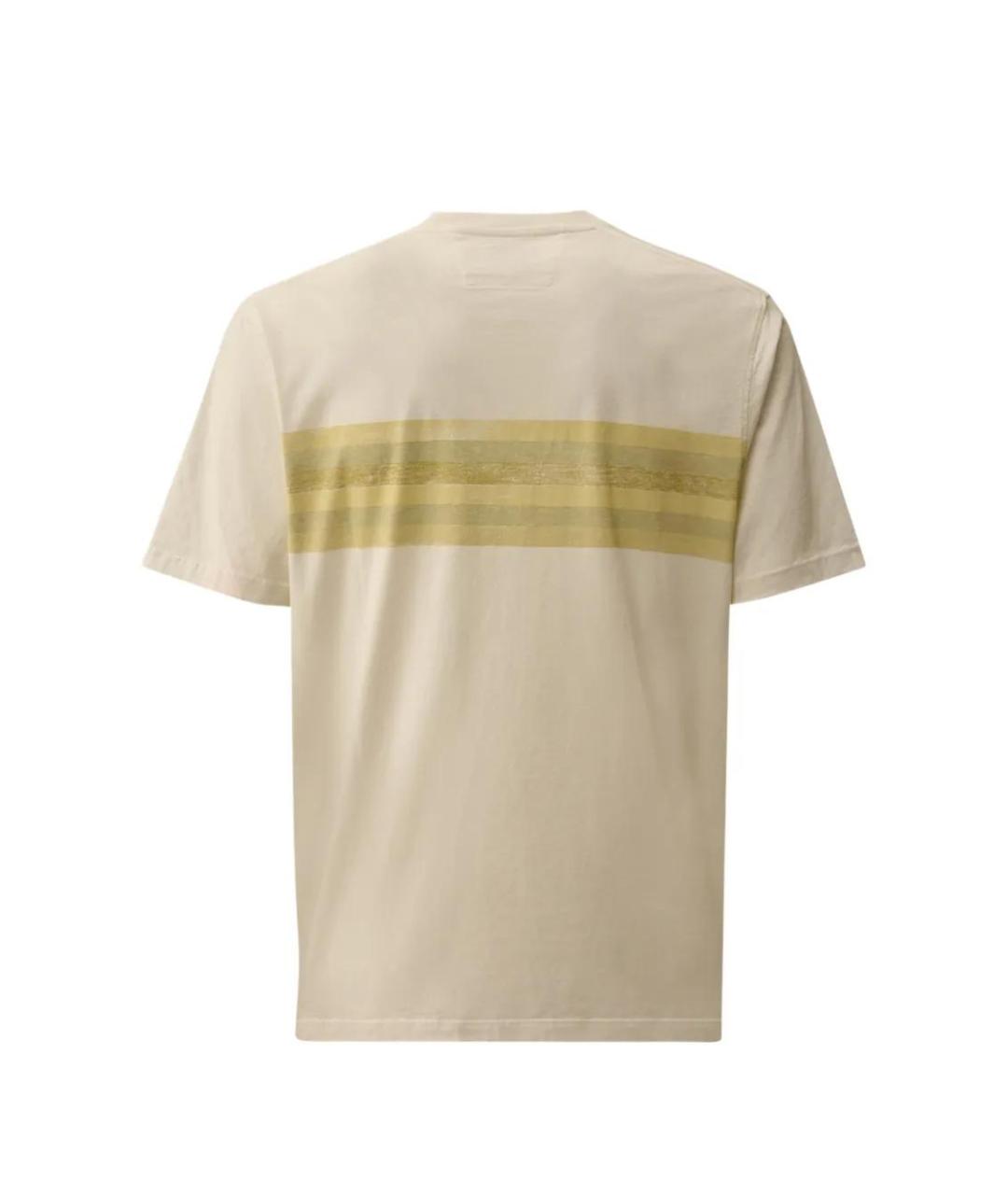 CP COMPANY Бежевая вискозная футболка, фото 2
