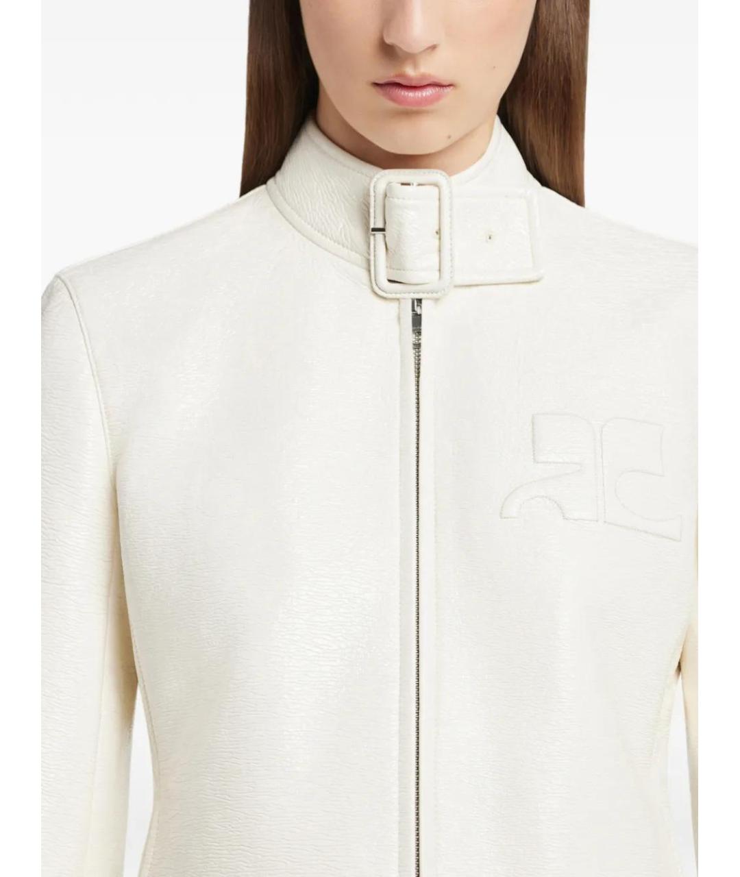 COURREGES Бежевая хлопковая куртка, фото 5