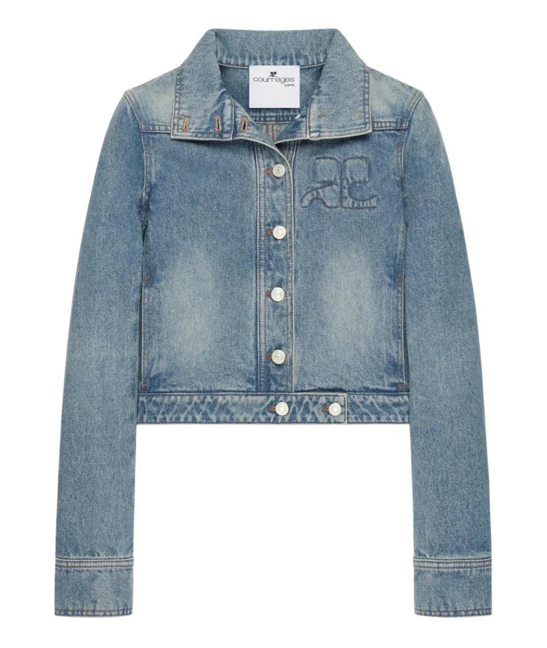 COURREGES Синяя деним куртка, фото 1
